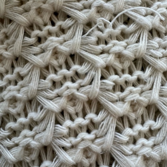 Stradivarius sweater dress tunic turtleneck cream large knit - Picture 6 of 7